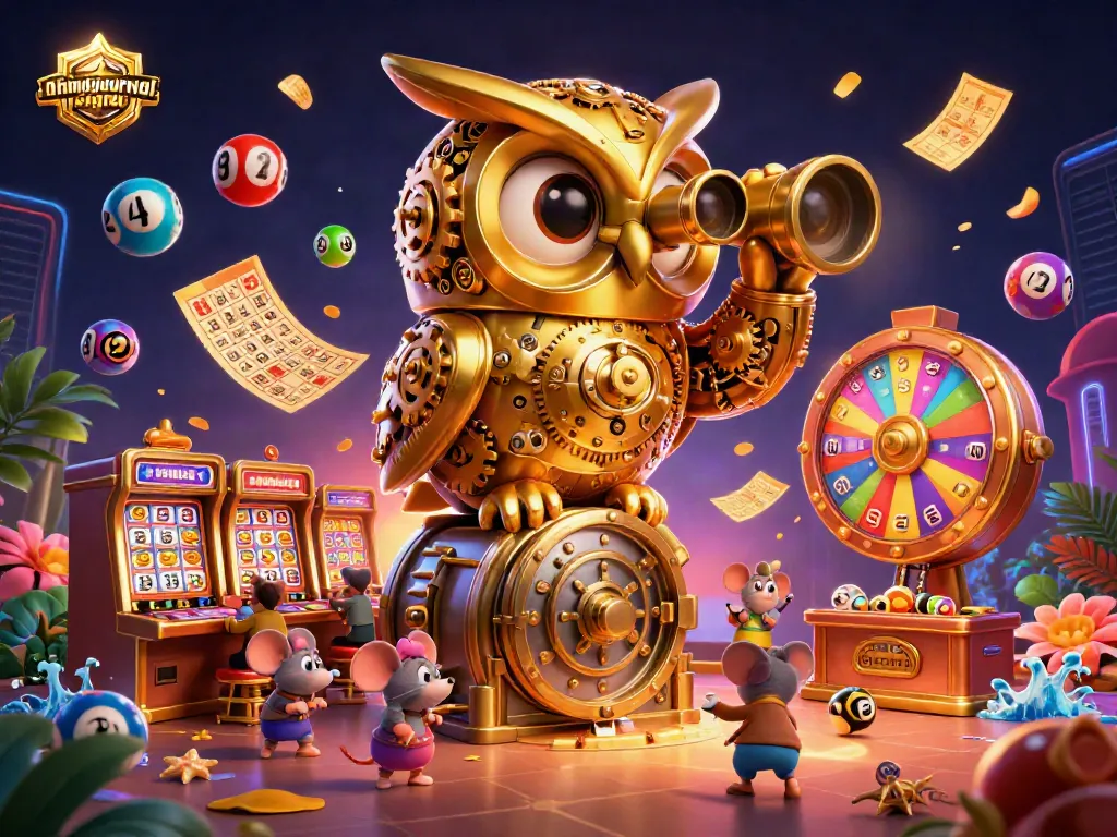 Engage in vibrant gaming action at ahimajournal-digital with a lively casino scene featuring unique characters.